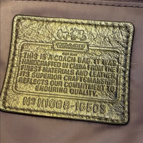 Vintage Coach Madison Metallic Silver Shoulder Bag - Picture 12 of 14